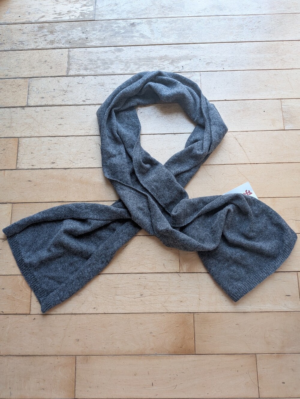 Hannah Rose Gray Cashmere Scarf